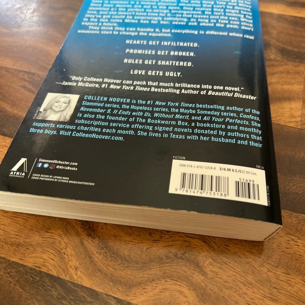 Ugly Love by Colleen Hoover — Blue & Black Paperback - Picture 5 of 5